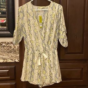 Gianni Bini Snake print Romper